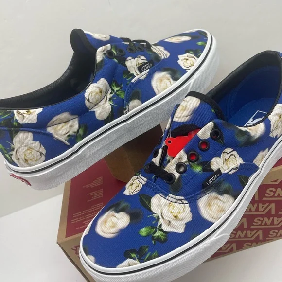 Vans Men’s Era (Romantic Floral) Lapis Blue SneakersVN0A38FRVP9